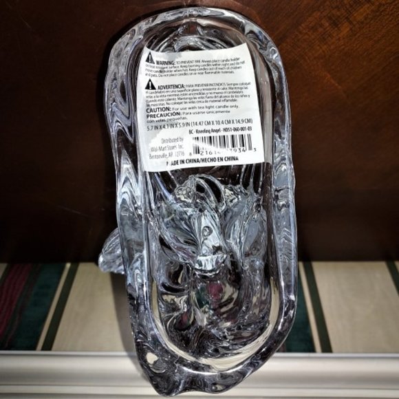 Vintage DePlomb Crystal Angel Candle Holders Set of 2 - Picture 10 of 15